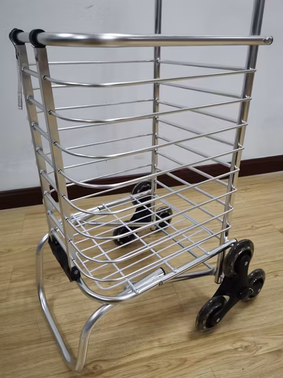 Factory 3 Wheeled Grocery Metal Cart Stair Climber Shopping Trolley for Home Use